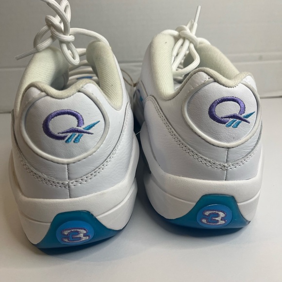 Reebok Men's Question Low Basketball Shoes GV7629 Radiant Aqua/Hyper Purple Sz12 - Picture 10 of 13